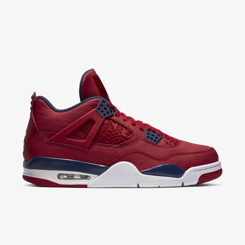 Jordan retro 4 shop fiba gym red